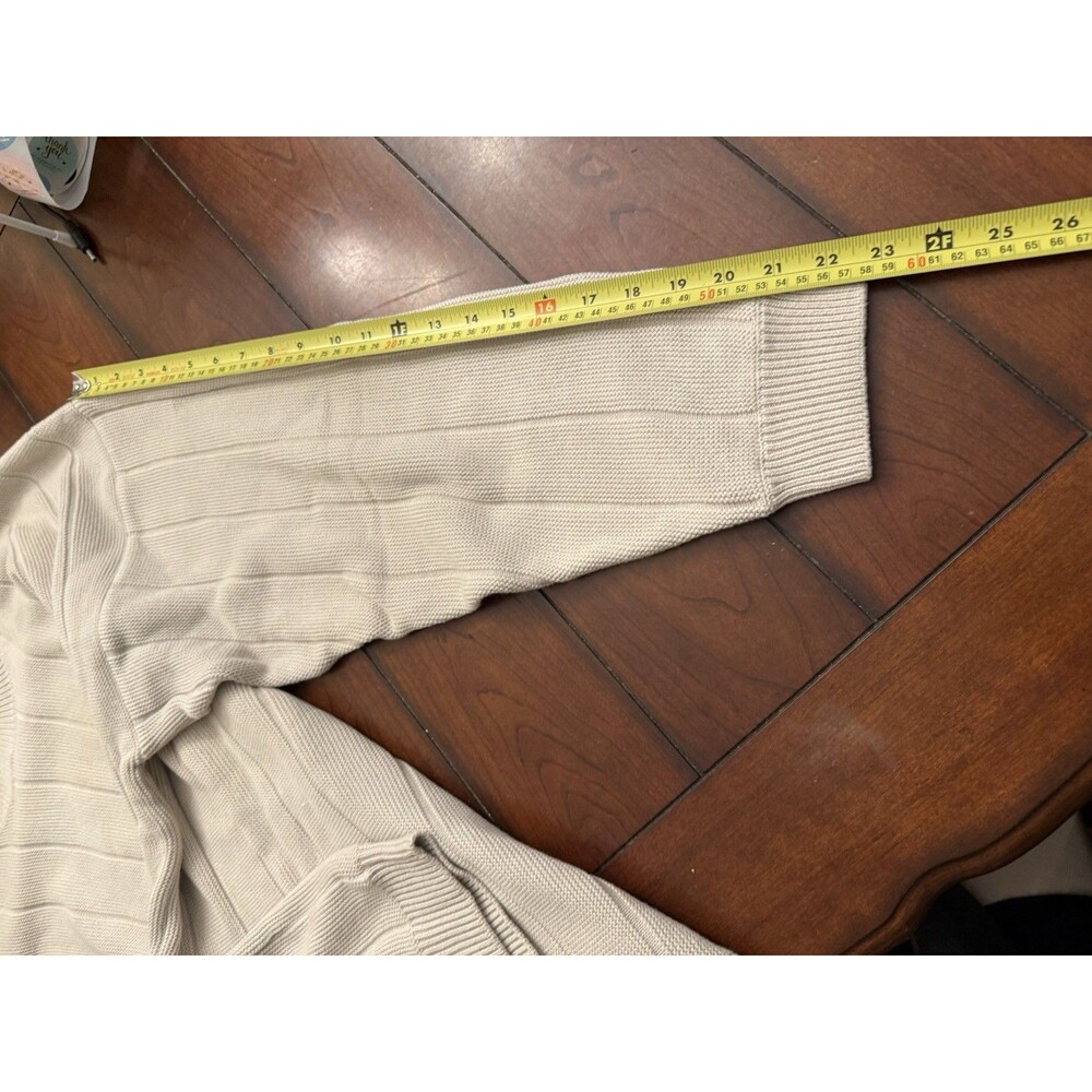 Vintage Men's Beige‎ Izod Pullover Crew Neck Sweater XL - Picture 8 of 8